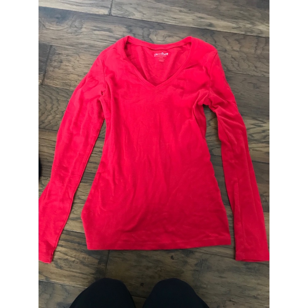 Long red shirt